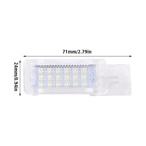 Luces matrícula LED Golf MK6 Scirocco iluminación blanca y brillante de maletero 2