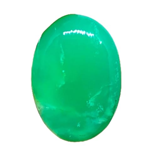 Pierre chrysoprase naturelle GH_NAT_03208 cabochon haut de gamme pour joaillerie artisanale