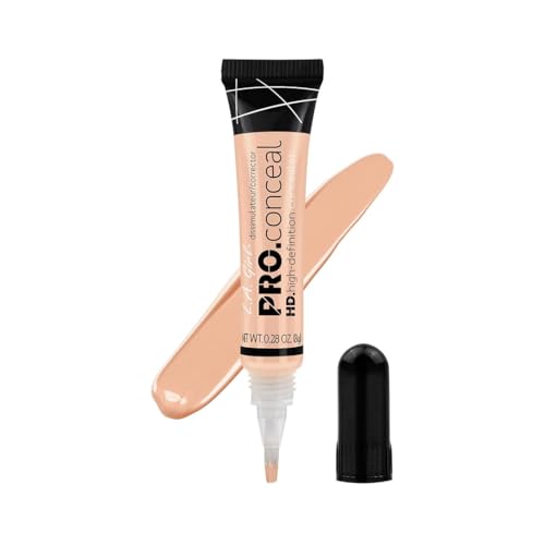 L.A. Girl - Corrector HD PRO Conceal | Alta Definición | Larga Duración | Fórmula con Camomila y Vitaminas C y E | Cobertura Total y Natural | Neutraliza Imperfecciones, Vanilla, 8 g (Paquete de 1)