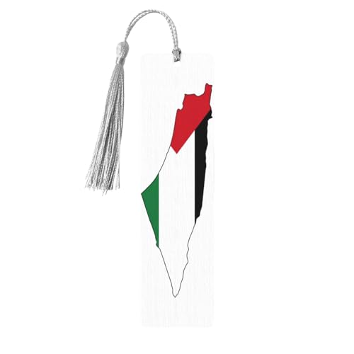 Palestine Flag Map 5 Pc Artistic Bookmark Set