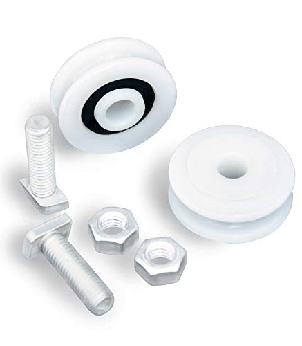 MacGreen® Gewächshaus-Türrollen Ø 28 mm | 4 Stück Cover