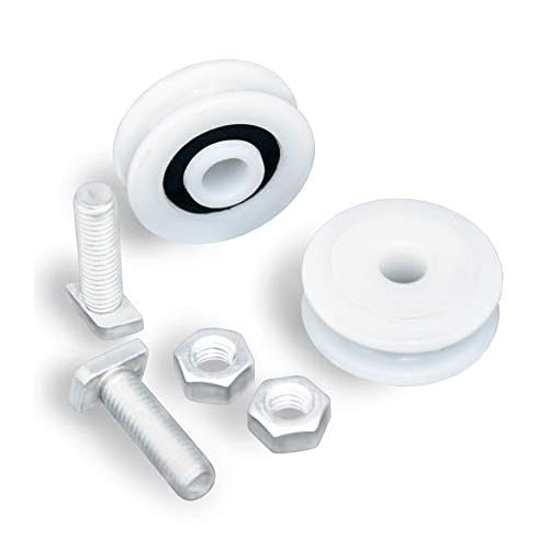 MacGreen® Gewächshaus-Türrollen Ø 28 mm | 4 Stück