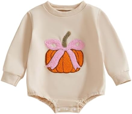Newborn Baby Girl Easter Outfit Bunny Bubble Romper Sweatshirt In...