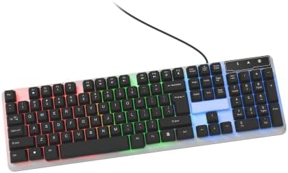 Keyboard Plug In Led Amazon.com: Wired LED Gaming Keyboard | LED Light-Up, Universal, USB ...