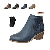 Bottines en cuir pour femme avec soutien de la voûte plantaire : ces bottes de cowboy pour femme peuvent être associées à des jeans, des sweats à capuche, des sweat-shirts, des jupes, des robes. Convient pour les fêtes, les voyages, la randonnée, les mariages, les bottines orthopédiques en cuir pour femme