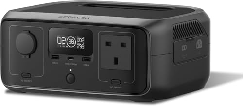 ECOFLOW RIVER 3 Portable Power Station – 600W, 245Wh Battery