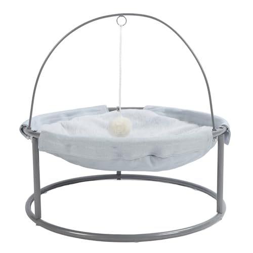 Rede Elevada para Gatos, Cama Removível Dobrável para Gatos e Cães Pequenos, área de Dormir Espaçosa