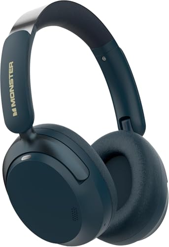 Monster Persona 3rd ANC Bluetooth Headphones, Over Ear Headphones with Bluetooth 5.4,70H Playtime, Noise Cancelling Headphone with Mic, Foldable Lightweight Headset,Comfort Fit for Home Travel Office