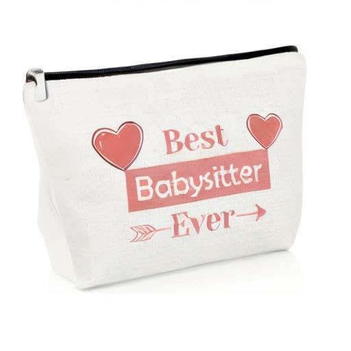 Babysitters Gifts Baby Sitter Makeup Bag Nanny Thank You Cosmetic Bag Daycare Provider Appreciation Gifts for Childcare Provider Caregiver Nanny Christmas Retirement Present Travel Pouch