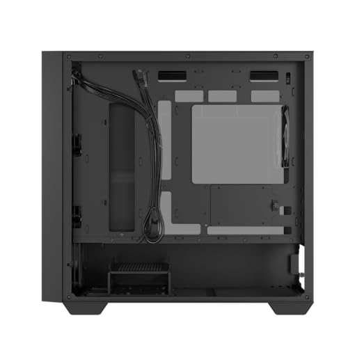 ASUS A21 Plus TG ARGB Black, boîtier Micro-ATX, Prend en Charge Les Cartes mères avec connecteurs cachés, radiateurs de 360 mm et Cartes Graphiques de 380 mm, 4 Ventilateurs ARGB préinstallés, Noir