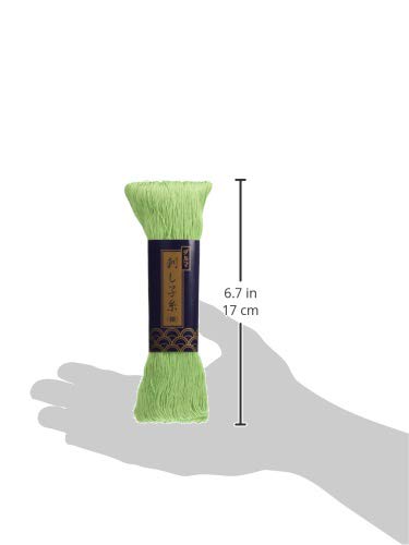 Image of Sashiko Thread Thinner Weight 170 Meters Skein -Col.12 Pale Green - Japanese Quilting & Embroidery
