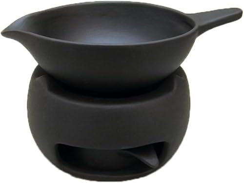 Tuyiutmお茶ストーブ お茶セット 陶器アロマバーナー 陶器アロマジャー ほうじキャンドルホルダー キャンドルホルダー 手提げセット (A1)