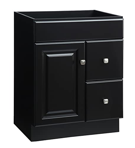 Design House 597187 Wyndham Unassembled Bathroom Vanity Cabinet Without Top, 24 x 18/1 Door, 2 Drawer, Dark Espresso