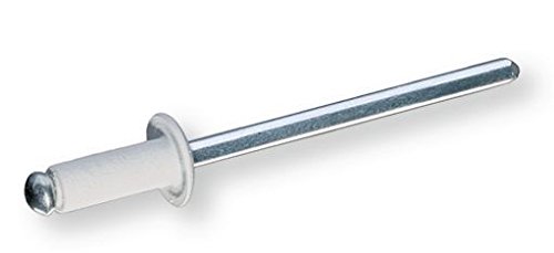 Bralo - Set rivetto in alluminio bianco, diametro 4,8 x 14 mm (35 u)
