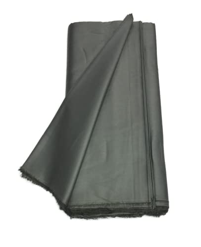 Image of BKRKJ Women's Cotton Silk Unstitched Fabric by Meter for Sewing Suit Salwar Chudidar Patiyala Shirt Kameez Blouse Kurta Pyjama Pathani jam Glace (5 Meter, Dark Grey)