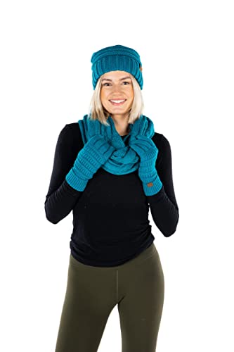 Funky Junque Hat Scarf Glove Set for Women Winter Christmas Gift Bundle4