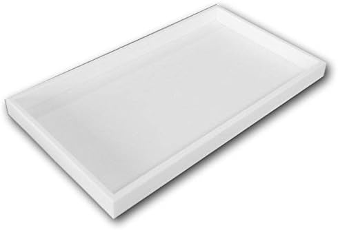 Stackable Plastic Tray (White) - 1"