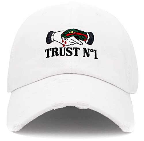 Image of KBETHOS Dad Hat Trust No One Royalty Hustle Vibe Baseball Cap Adjustable Cotton Vintage
