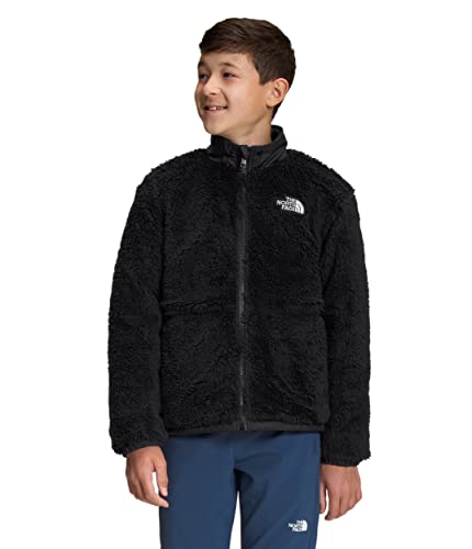 The North Face Boys' Reversible Mount Chimbo Full Zip Hooded Jacket, Tnf Black, Medium #TOP4