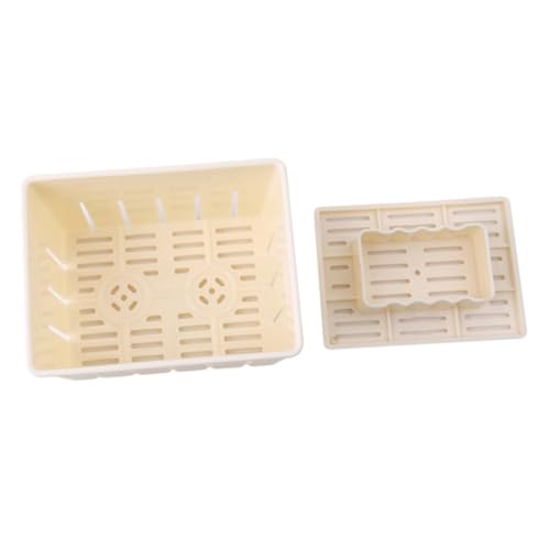 Ciieeo Molde de Plástico para Prensar Tofu Molde para Hacer Tofu Caja Cortadora de Queso Cubo de Tofu Fácil de Cortar para El Hogar