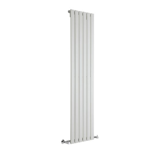 Milano Alpha White Vertical Single Flat Panel Radiator - 1600mm x 420mm