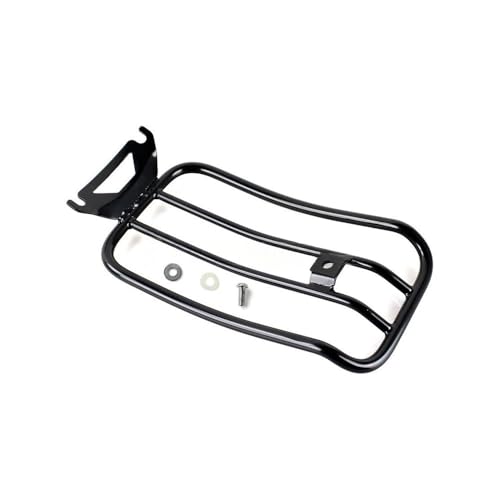 Porte-bagage moto arrière chrome pour siège solo Harley Road King et FLHT 1997-2015
