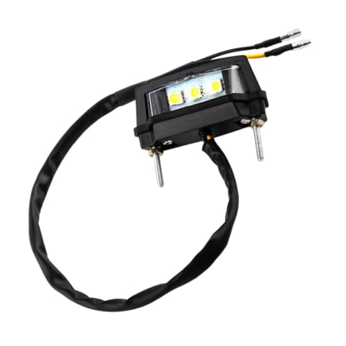 Ciieeo Luz de Matrícula LED Motocicleta Luz Trasera Brillante Instalación Visibilidad y Seguridad Carretera