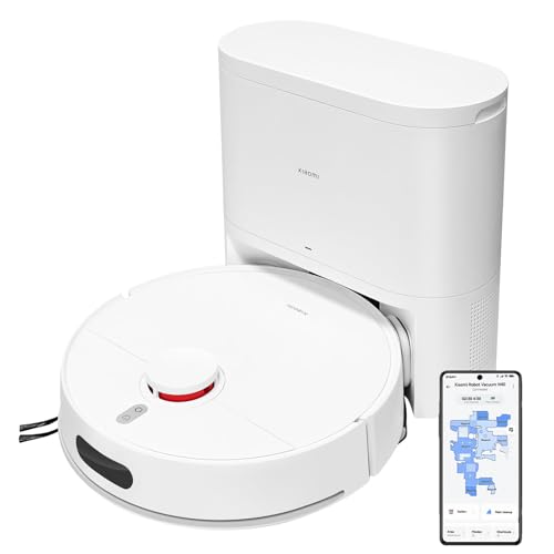 XIAOMI 2025 H40 Robot Aspirateur Laveur & Robot Aspirapolvere Lavapavimenti | Aspirazione 10000Pa, Svuotamento Automatico, Mappatura LDS 360° | Autonomia 180min, Controllo Vocale App