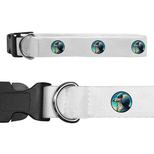 Azeeda Small 'Afghan Hound Portrait' Dog Collar (PR00071291)