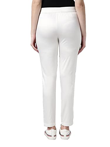 Image of GO COLORS Women Mid Rise Polyester Shiny Pant