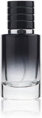 ZGLUZP Black 30ml Perfume Atomizer Portable High-Grade Glass Spray Refillable Small Bottle Travel Cosmetics Outdoor Dispensing Mini Spray Bottle,Refillable Cosmetic Spray Bottles