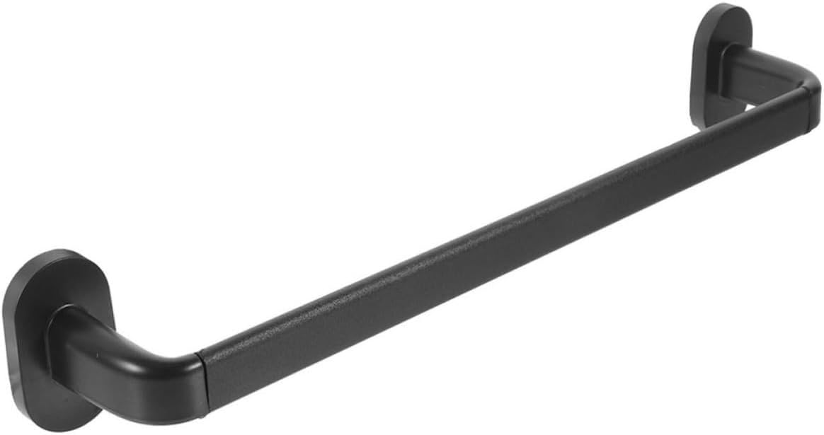 Barre porte-serviettes en acier inoxydable noir 78cm, design moderne et durable