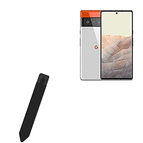 BoxWave Stylus Pouch Compatible with Google Pixel 6 Pro (Stylus Pouch Stylus PortaPouch, Stylus Holder Carrier Portable Self-Adhesive for Google Pixel 6 Pro - Jet Black