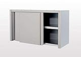  Wandhängeschrank - 1,2 m Edelstahl Hängeschrank Wandschrank Gastro Schrank