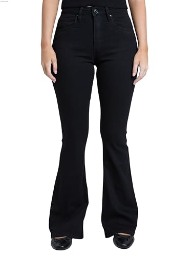 YMI Women's Junior Classic High Rise Flare Jean-Regular Inseam