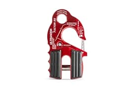 Factor 55 Ultrahook Closed System Shackle Pin Mount, Designed for Steel Cables and Synthetic Ropes - Red