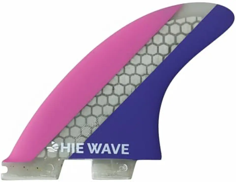 Quilha de Surf M6 FCS 2 - Tamanho Grande - Alta Performance para Pranchas - Compatível com Sistemas FCS 2 - Triquilha - Fibra de vidro