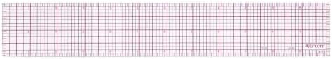 Westcott B-70 8ths Graph Beveled Ruler, 12 in