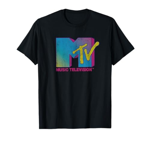 Photo de MTV Colorful Logo Music Television T-Shirt