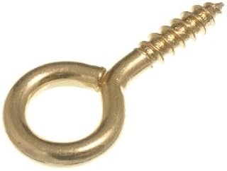 One Stop DIY 100 x SCREW IN EYE CLOSED HOOKS FIXING HANGER (No.10) 5MM x 45MM EB NEW