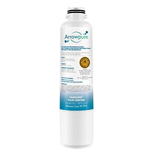 Arrowpure Da29-00020B Refrigerator Water Filter Replacement Cartridge | Certified According To Nsf 42&372 | Compatible With Samsung Da29-00020A, Haf-Cin, Haf-Cin/Exp, Rf263Teaesr, Rf4287Hars, 1 Pack #TOP4