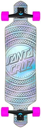 Santa Cruz Skateboards Prismatic Dot Drop Through Longboard Cruzer, 9" x 36"