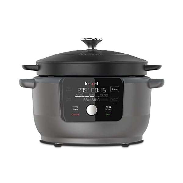 Instant Electric Round Dutch Oven, 6Quart 1500W, From the Makers of