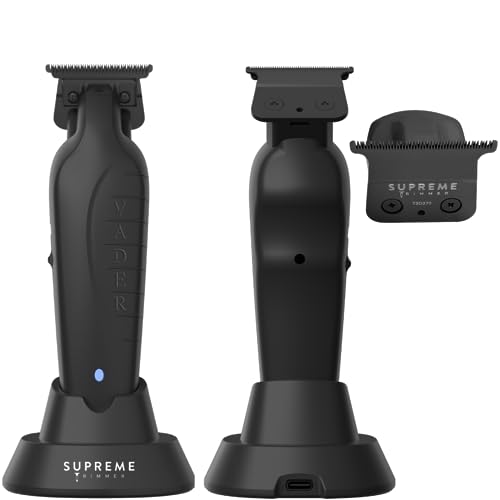 Supreme Trimmer Vader Trimmer St3778 | Barber Liner Mens Beard Trimmer (210 Min Run Time) Dlc T Blade Cordless Hair Clippers | Black #TOP3
