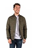 Veste matelassée SCOTT Doudoune Veste Menstar Matelassée Blouson Bomber Coupe Vent Hiver Homme (FR/ES, Alpha/lettres, TTG, Taille normale, Taille normale, Kaki)