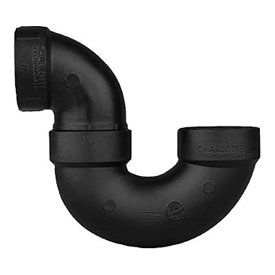 CHARLOTTE PIPE 1 1/2 DWV P-Trap W/Solvent Weld Joint DWV (Drain, Waste and Vent) (10 Unit Box)