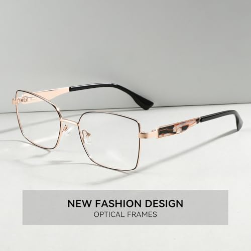 Lunettes de vue polychromes légères et monture métallique fine - 2