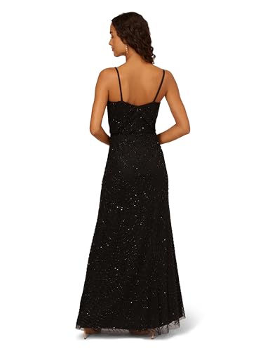 Adrianna Papell Women's Long Blouson Beaded Dress3