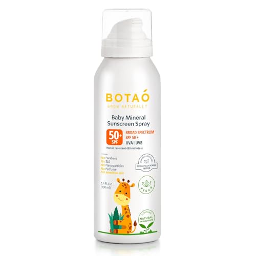 BOTAO Baby’s 100% Mineral Zinc Oxide Sunscreen Spray, safe natural
