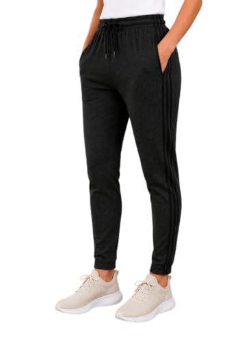 Image of Track Pants for Women with 2 Pockets | 1 Zip Pocket & 1 Open Pocket | Regular Fit Sports Lower for Women's | Gym Running Jogging Workout Casual Wear Track Pant